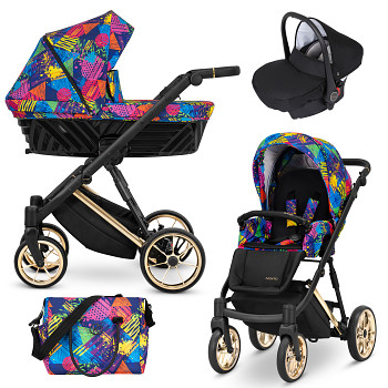 Kočárek Kunert Ivento Premium IVE-05 Colors Impresion s autosedačkou za příplatek
