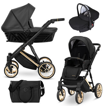Kočárek Kunert Ivento Premium IVE-07 Black Pearl s autosedačkou za příplatek