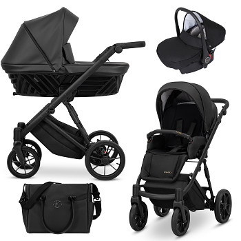 Kočárek Kunert Kunert Ivento IVE-07 Black Pearl s autosedačkou za příplatek
