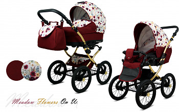 Kočárek Baby Lux Margaret Alu Gold Meadow