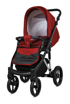Kombinovaný kočárek Baby Lux UZO Alu Silver Chili