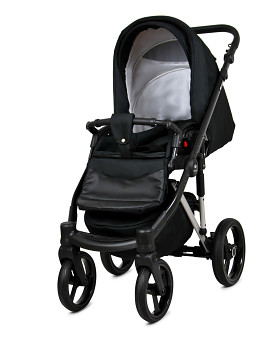 Kombinovaný kočárek Baby Lux UZO Alu Silver Onyx