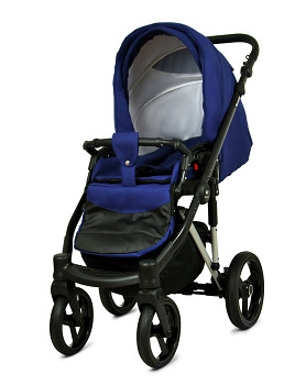 Kombinovaný kočárek Baby Lux UZO Alu Silver Sailor Blue