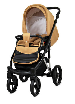 Kombinovaný kočárek Baby Lux UZO Alu Silver Sand Pearl