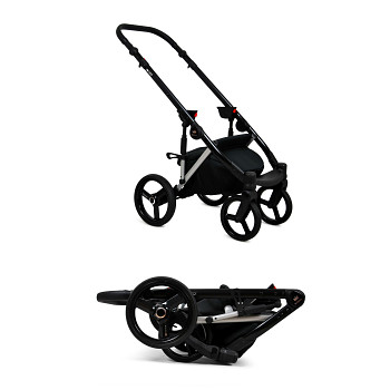 Kombinovaný kočárek Baby Lux UZO Alu Silver Sand Pearl