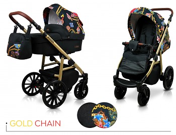 Kočárek Baby Lux Aspero Gold Chain 