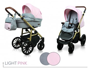 Kočárek Baby Lux Aspero Light Pink