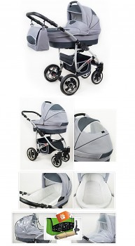 Kočárek Baby Lux Largo v provedení Silver