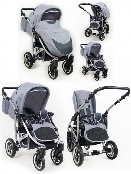 Kočárek Baby Lux Largo v provedení Silver