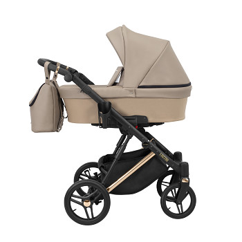 Hluboký kočárek Kunert Lazzio Premium Carry Cooper 12 cappucino eco