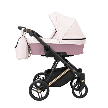 Hluboký kočárek Kunert Lazzio Premium Carry Cooper 15 růžová eco