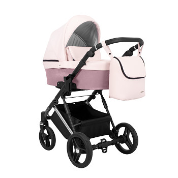 Kočárek Kunert Lazzio Premium Silver 15 růžový eco