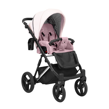 Kočárek Kunert Lazzio Premium Silver 15 růžový eco