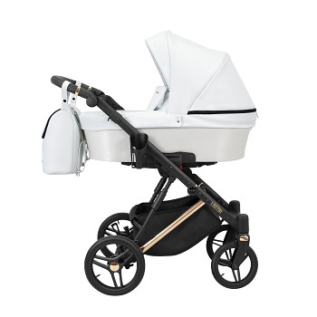 Hluboký kočárek Kunert Lazzio Premium Carry Cooper 16 bílá eco