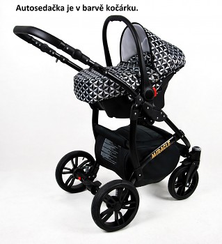 Kočárek Baby Lux Miracle v provedení Optical Copper