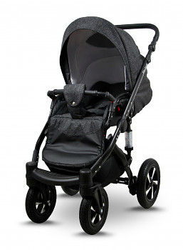 Kočárek Raf-Pol Sky Lark Soft Alu Black Black Flex