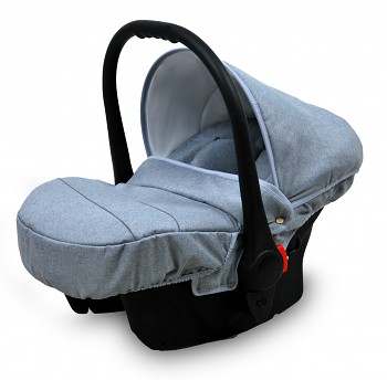 Kočárek Baby Lux Sky Lark Soft Alu Black Silver Flex Black - autosedačka za příplatek