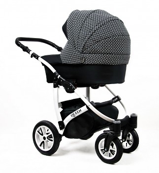 Kočárek Baby Lux Queen v provedení Clasic Black