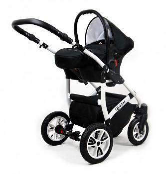 Kočárek Baby Lux Queen v provedení Clasic Black