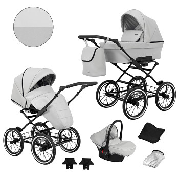 Kočárek Kunert Romantic New Black 09 s autosedačkou za příplatek