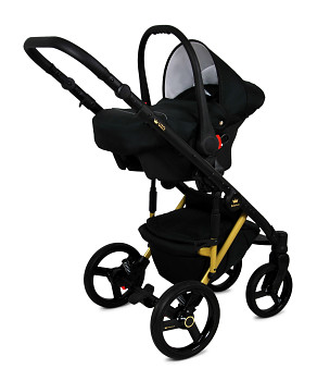 Vzorová fotografie - kočárek Baby Lux UZO Alu v provedení Gold Onyx - autosedačka za příplatek