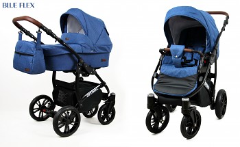Kočárek Baby Lux Optimal Black Blue Flex 2019