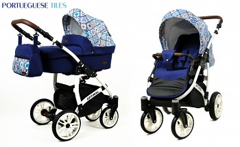 Kočárek Baby Lux Optimal White Portueguese Tilese 2019