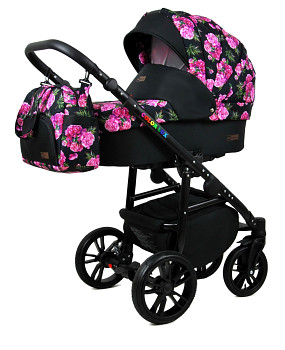 BabyLux Colorlux Black Bouquets Peony On Black