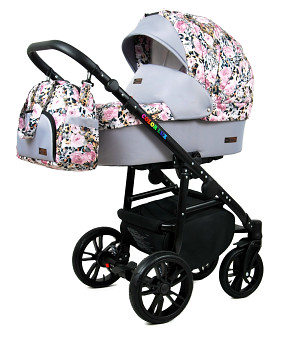 BabyLux Colorlux Black Albion Roses On Leopard