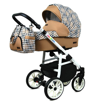 BabyLux Colorlux White Gold Houndstooth