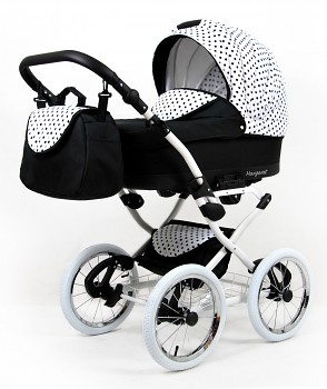 BabyLux Margaret White Black Dots