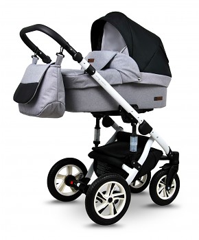 BabyLux Sky Lark Soft Alu White Silver Flex Black