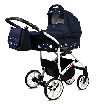 BabyLux Largo White Navy Blue Star