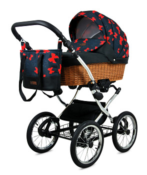 BabyLux Classic Silver Alu Red Bow