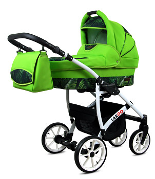 BabyLux Largo White Green Leaf